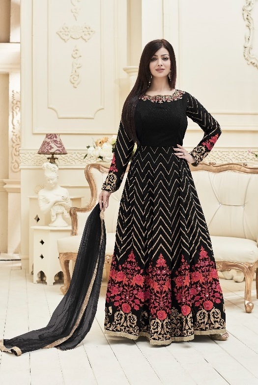 Embroidered Handwork Anarkali Suits