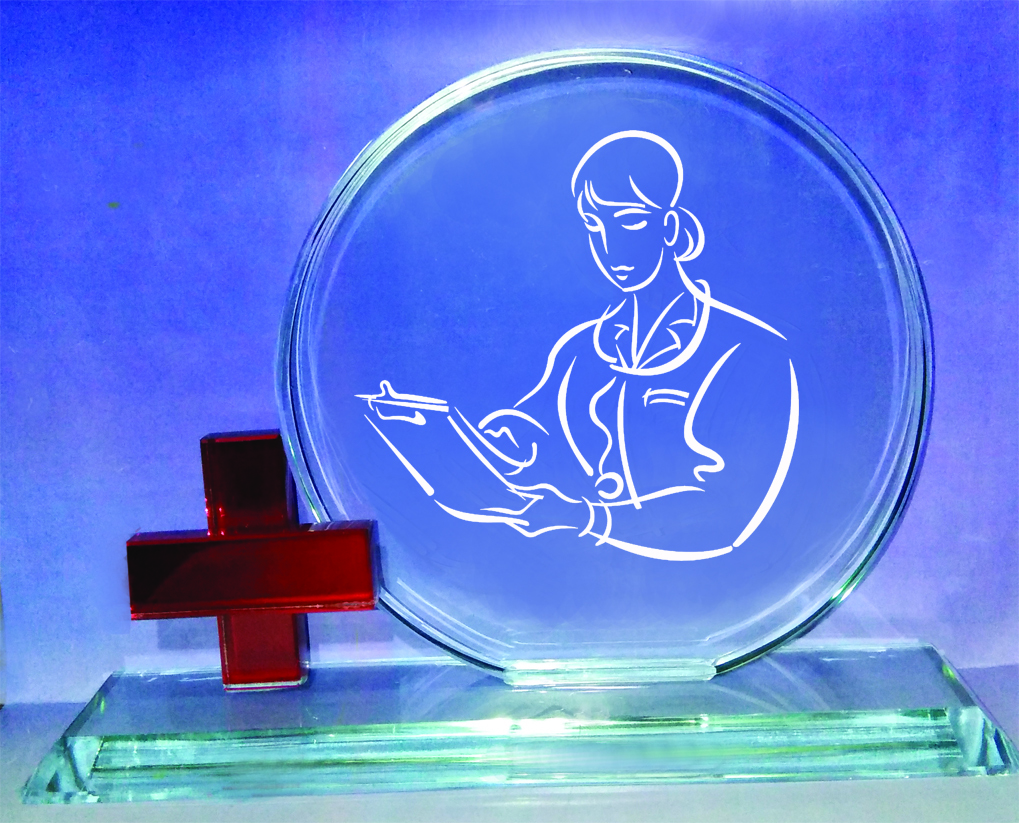 Round Glass Award