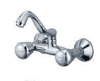 Round Sink Mixer - Stainless Steel, 20 mm Size | Pipe Connection, Elegant Round Design
