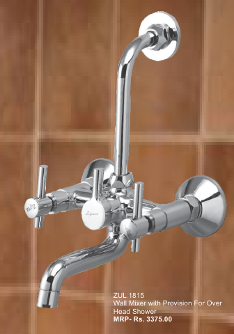 Stainless Steel Wall Mixer With Provision For Ultra Overhead Shower