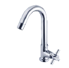 स्टेनलेस स्टील कोर्सा कलेक्शन स्वान नेक वाटर टैप्स