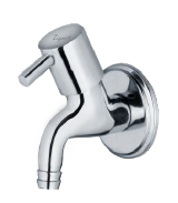 Nozzle Bib Cock - Stainless Steel, 14.5 x 16 x 6.4 cm , Round Shape, Pipe Connection