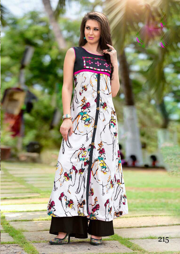 Printed Kurtis - Heavy Rayon Fabric, Designer Style In Sizes M, L, Xl, Xxl, Xxxl | Casual Printed Pattern For Girls