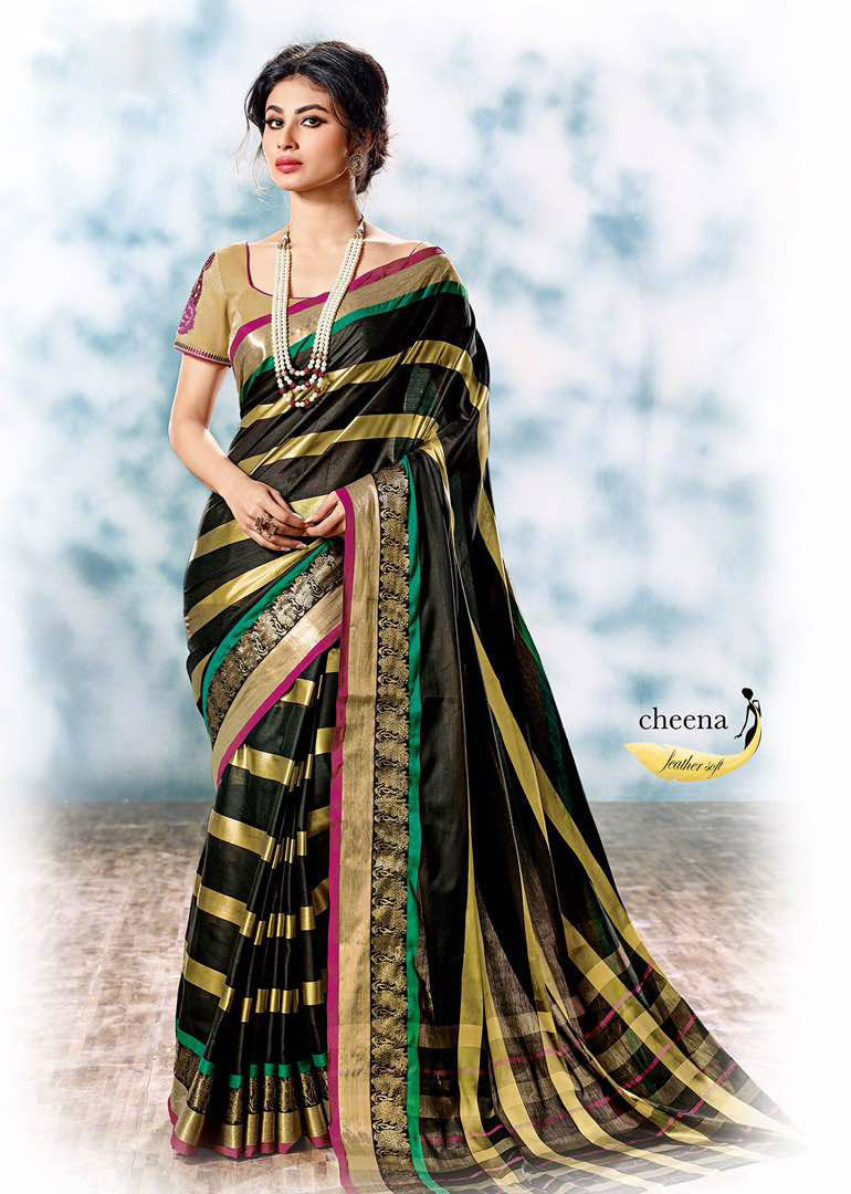 Multi-color Online Buy Designer Party Wear Saree