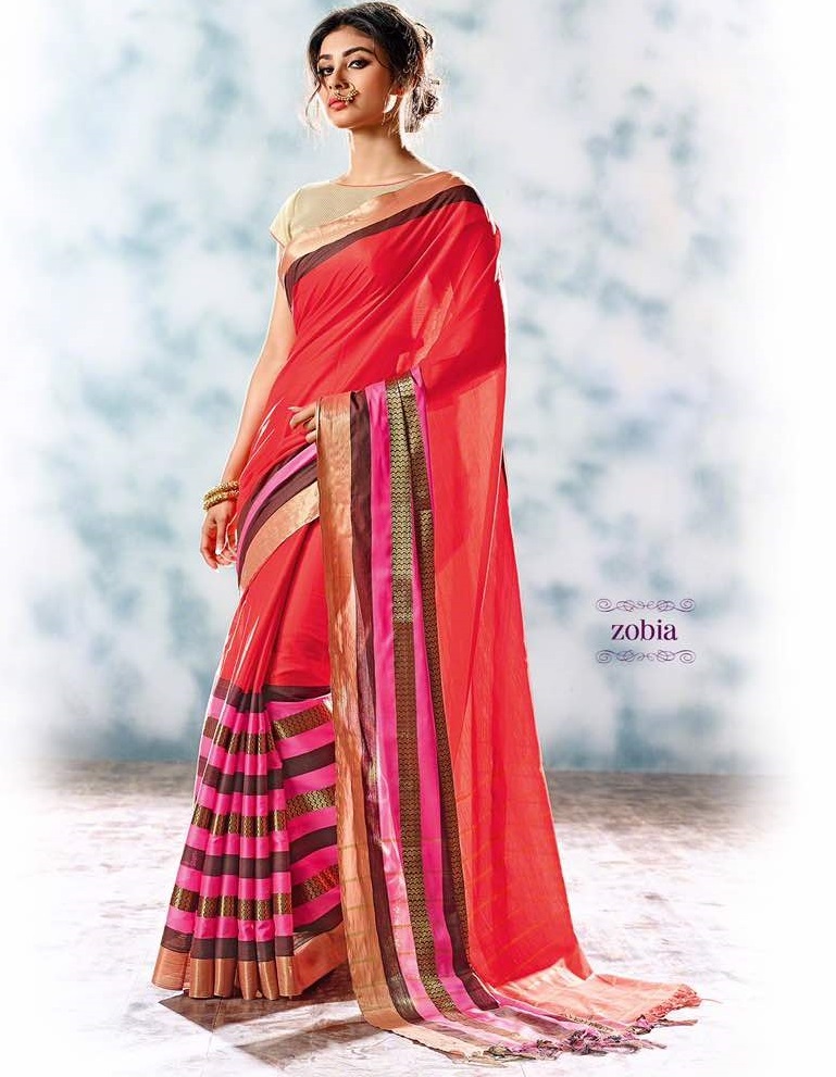 Sethnic Wholesale Pure Georgette Printed Saree Catalog Supplier - Georgette, 5.5 Mtr Length, Multicolour With Printed Pattern, Bollywood Style