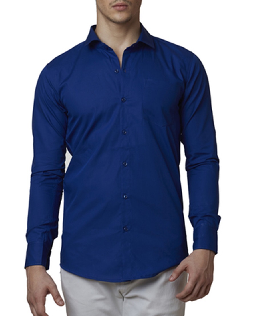 Formal Shirt - Cotton, All Sizes, Round Neck, Long Sleeve, Plain Pattern | Comfortable, Customizable, Durable, Stylish, Soft Fabric