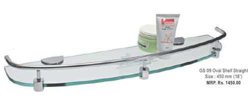 Oval Shelf Straight - 18 Inch Stainless Steel | Sleek Design, Durable Finish, Modern Aesthetic
