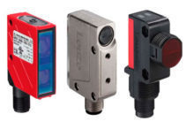 White And Red And Blue Leuze Optical Sensors
