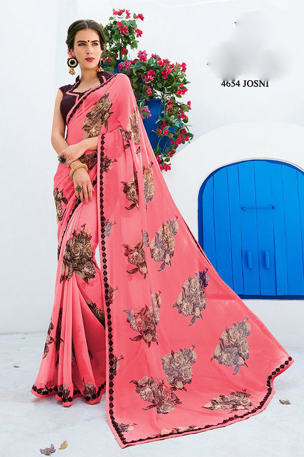 Georgette Latest Saree Designs