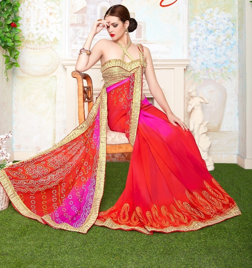 Multi Cheap Designer Sarees Online