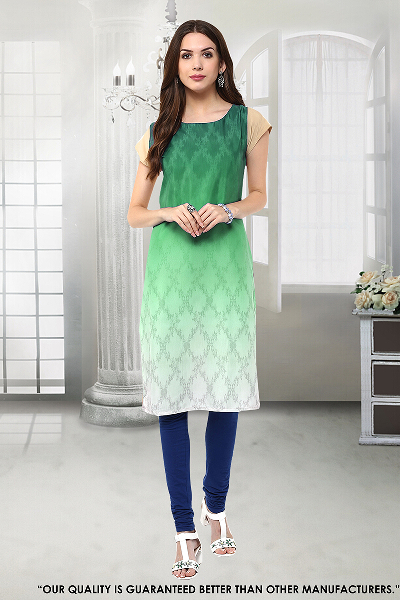 Long Crepe Kurti Size: Medium