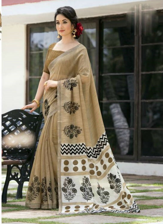 Georgette Printed Sarees Catalog 2007-2017 - Pure Georgette, 5.5mtr Length, 80cm Blouse | Multicolor, Stylish Bollywood Pattern For Formal Occasions