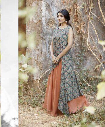 Rayon Long Kurtis