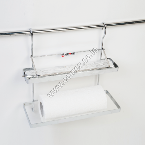 स्टेनलेस स्टील पेपर और फॉयल होल्डर कटर के साथ