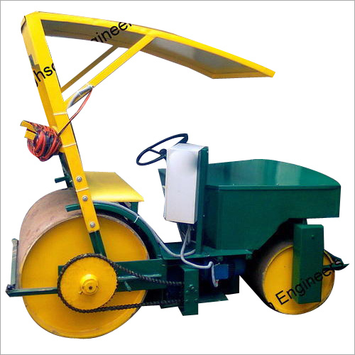 Cricket Pitch Roller - Heavy Duty, Variable Speed Control, Yellow and Brown | Soundless Operation, Single Lever Brake Control