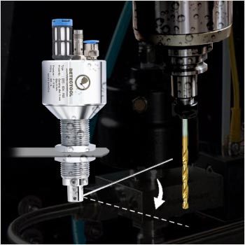 Mounted To The LH Side Of The Spindle