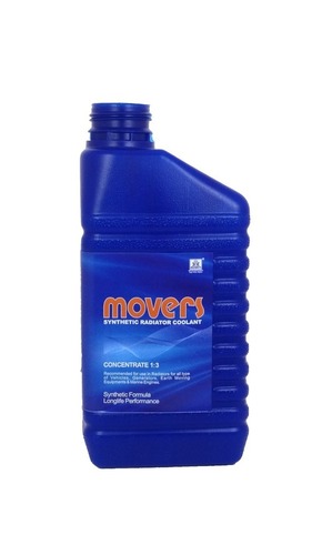 Coolant Oil - Synthetic Material, 1L Capacity, Blue Color | Concentration 1:3, Freezing Point -37°C, Boiling Point 108°C, pH 8.5-10.5