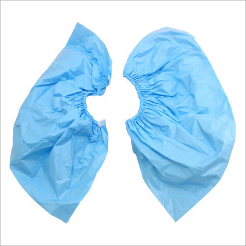 Disposable Shoe Cover - PP/PE Material, Light Blue Color | Waterproof, Non Woven Style, Disposable Design