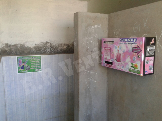 Pink New Sanitary Napkin Selling/supplying Machine