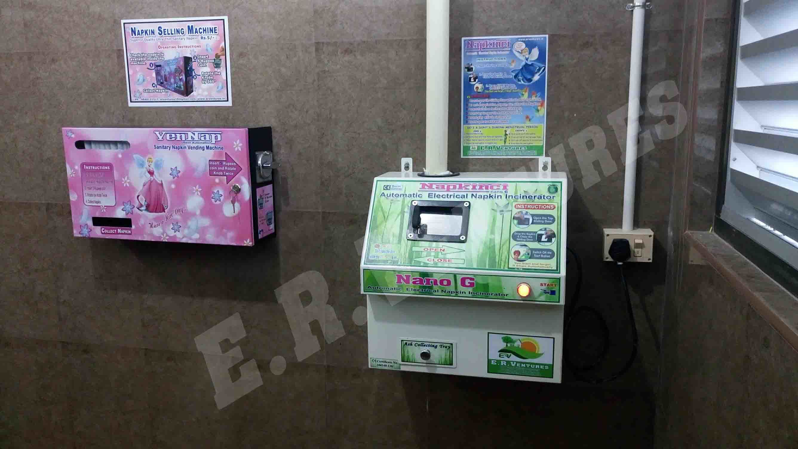 Pink New Sanitary Napkin Selling/supplying Machine