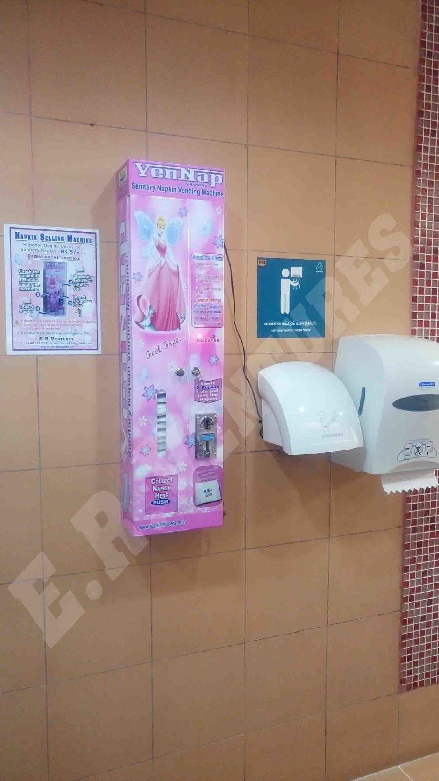 Pink Sanitary Napkin Dispenser Machines