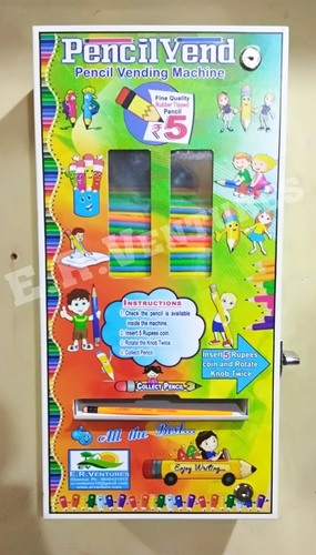 नकली मुद्रा संचालित पेंसिल वेंडिंग मशीनें