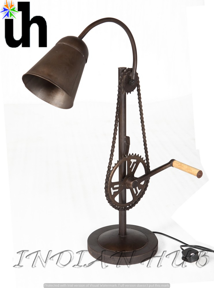 Metal Lamp Stand Cycle Chain Table