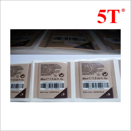 Three Layer Labels - Paper & Plastic Material, Cream Square Adhesive Stickers With Leaflet Inside | High Printing Quality, Strong And Removable Glue Options
