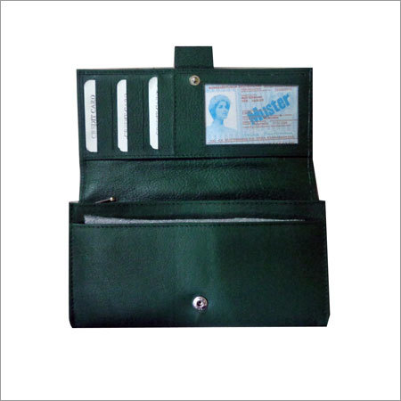 Ladies Green Leather Wallet