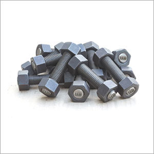 पूर्ण धागे वाला स्टड बोल्ट और भारी हेक्स नट्स