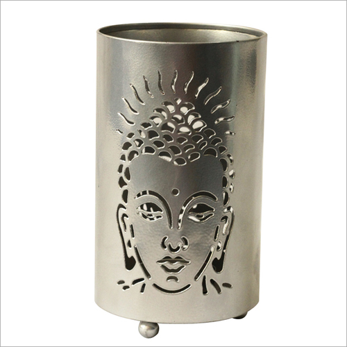 Buddha Votive Candle Holder Silver