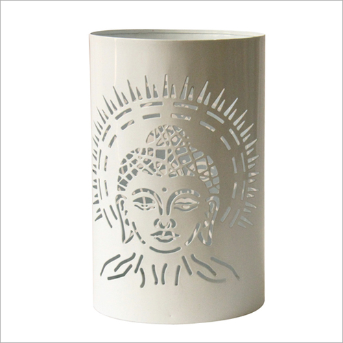 Buddha Votive Candle Holder White