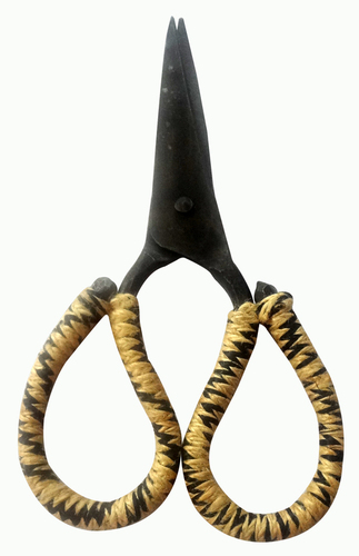 Forged Iron Jute Wrapped scissors
