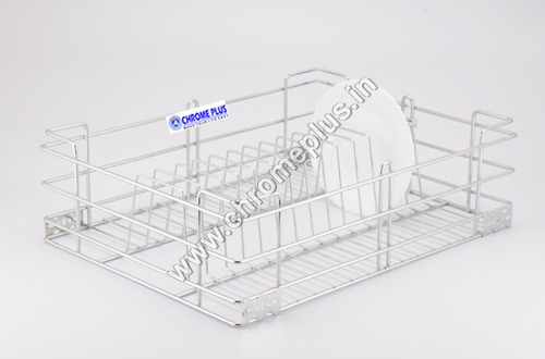 Silver Ss Plate Kitchen Basket