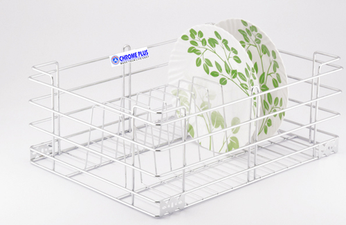Metallic Ss Thali Kitchen Basket