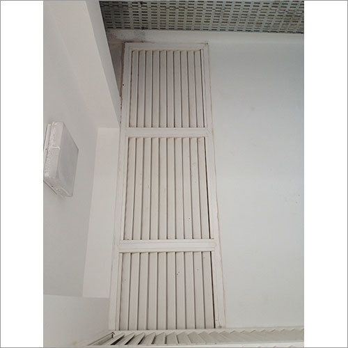 White Upvc Fixed Louvers