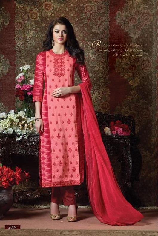 Semi Stitched Suits - Pure Soft Cotton Fabrics, Embroidered Design, Semi-stitched Up To Size 42, Chiffon Dupatta