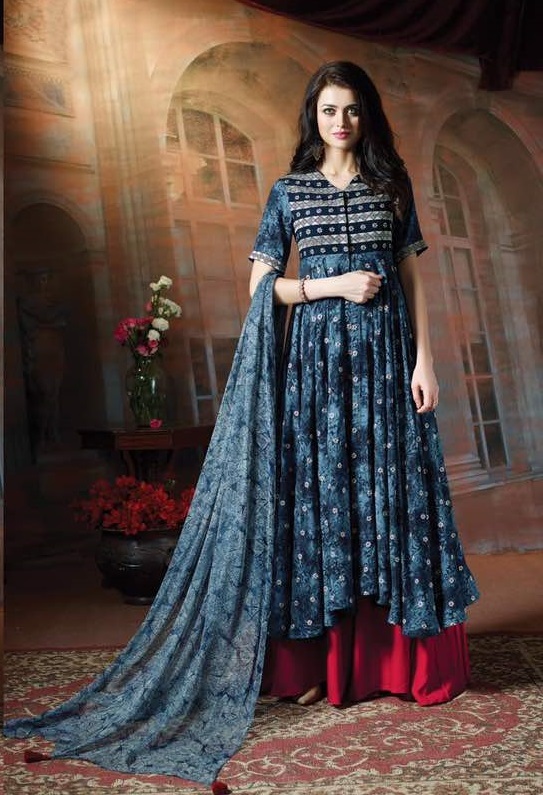 Semi Stitched Suits - Pure Soft Cotton Fabrics, Embroidered Design, Semi-stitched Up To Size 42, Chiffon Dupatta