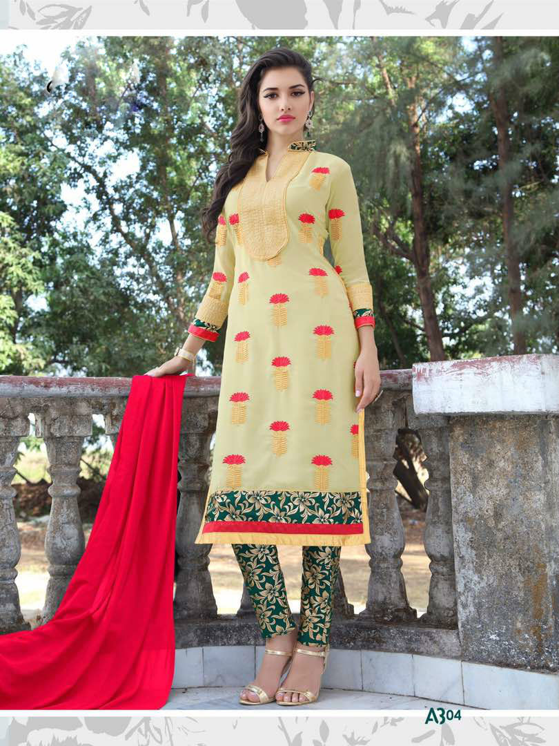 Embroidered Salwar Kameez Size: Customized