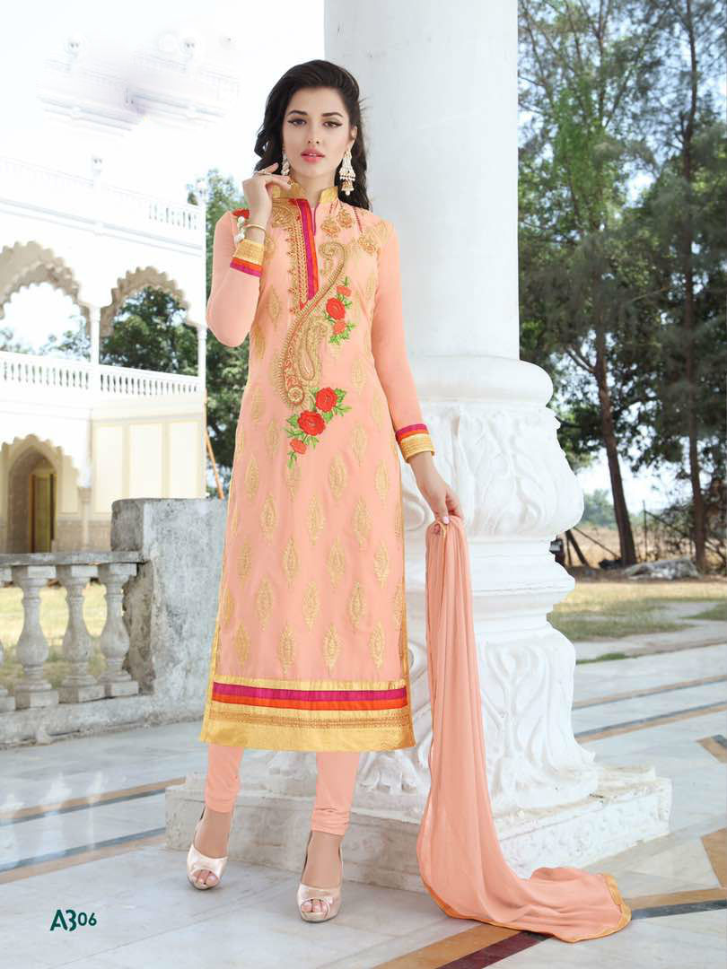 Embroidered Salwar Kameez Size: Customized