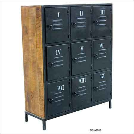 Wood 9 Door Locker