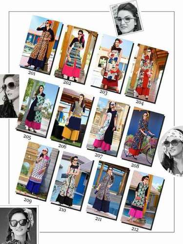 Multi Color Ladies Flavour New Designer Rayon Print Kurtis