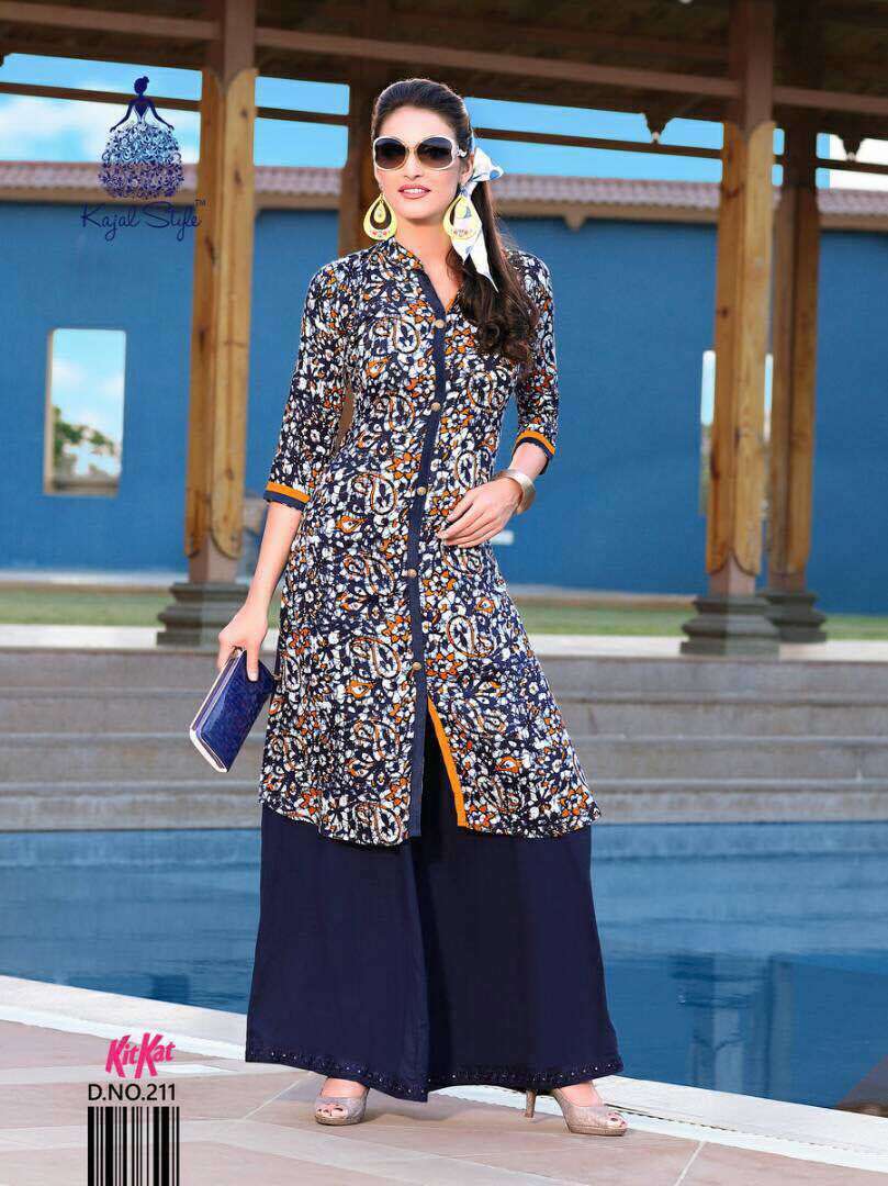 Multi Color Ladies Flavour New Designer Rayon Print Kurtis