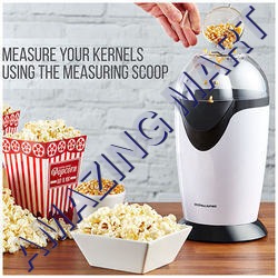 White And Black Popcorn Maker
