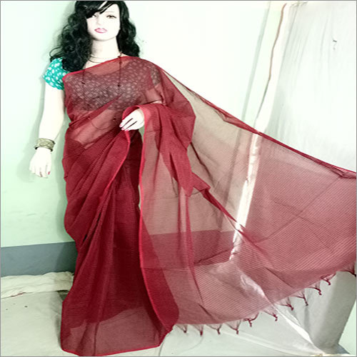 डिज़ाइनर कपास साड़ी