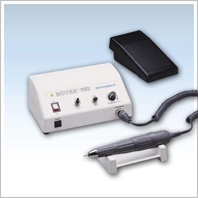 Rotex 782 Compact Electric Handpiece Unit - L120xW190xH80 mm, 110/220V 50/60Hz, 1000-35000 RPM | High Torque, Variable Speed, Double Insulation, Automatic Cooling, Forward/Reverse, Foot Control, Circuit Overload Protection