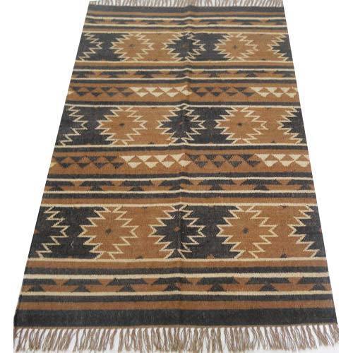 आधुनिक ऊन जूट दरी