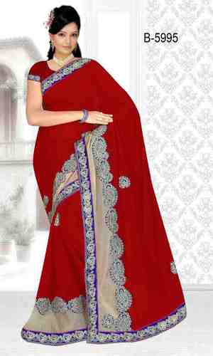 Georgette Embroidery Saree