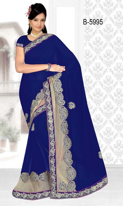 Georgette Embroidery Saree