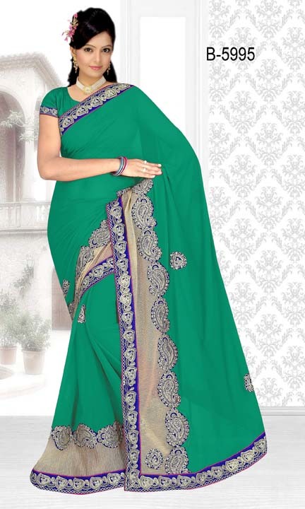Georgette Embroidery Saree